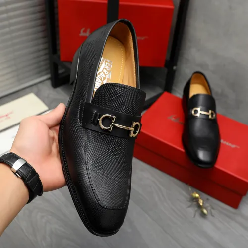 Cheap Salvatore Ferragamo Leather Shoes For Men #1416559 Replica Wholesale [$88.00 USD] [ITEM#1416559] on Replica Salvatore Ferragamo Leather Shoes