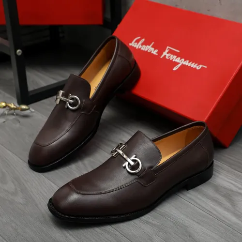 Salvatore Ferragamo Leather Shoes For Men #1416560