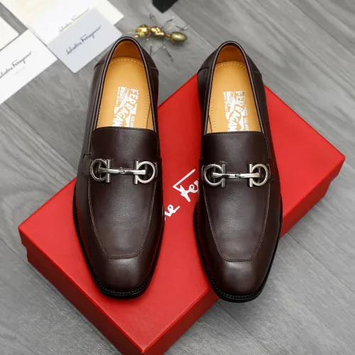 Cheap Salvatore Ferragamo Leather Shoes For Men #1416560 Replica Wholesale [$88.00 USD] [ITEM#1416560] on Replica Salvatore Ferragamo Leather Shoes