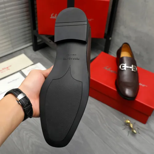 Cheap Salvatore Ferragamo Leather Shoes For Men #1416560 Replica Wholesale [$88.00 USD] [ITEM#1416560] on Replica Salvatore Ferragamo Leather Shoes