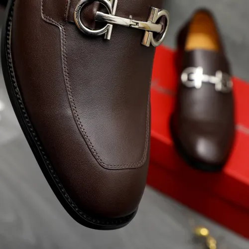 Cheap Salvatore Ferragamo Leather Shoes For Men #1416560 Replica Wholesale [$88.00 USD] [ITEM#1416560] on Replica Salvatore Ferragamo Leather Shoes
