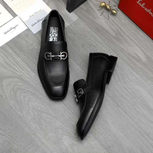 Cheap Salvatore Ferragamo Leather Shoes For Men #1416563 Replica Wholesale [$88.00 USD] [ITEM#1416563] on Replica Salvatore Ferragamo Leather Shoes