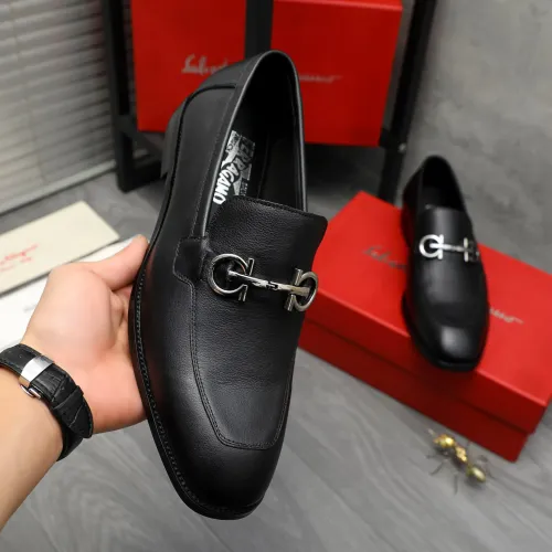 Cheap Salvatore Ferragamo Leather Shoes For Men #1416563 Replica Wholesale [$88.00 USD] [ITEM#1416563] on Replica Salvatore Ferragamo Leather Shoes