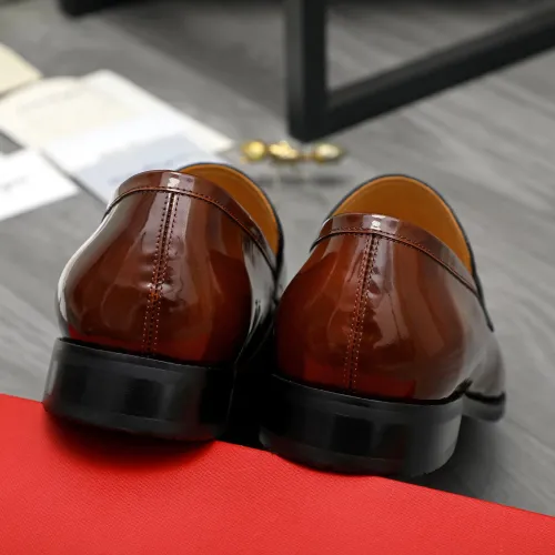 Cheap Salvatore Ferragamo Leather Shoes For Men #1416566 Replica Wholesale [$88.00 USD] [ITEM#1416566] on Replica Salvatore Ferragamo Leather Shoes