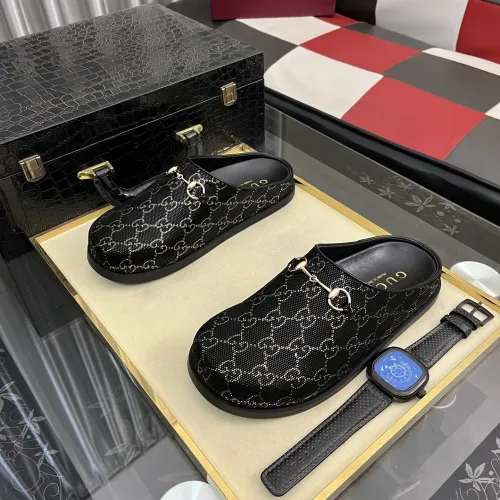 Cheap Gucci Slippers For Men #1416709 Replica Wholesale [$85.00 USD] [ITEM#1416709] on Replica Gucci Slippers