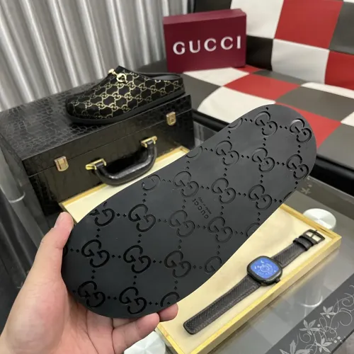Cheap Gucci Slippers For Men #1416709 Replica Wholesale [$85.00 USD] [ITEM#1416709] on Replica Gucci Slippers