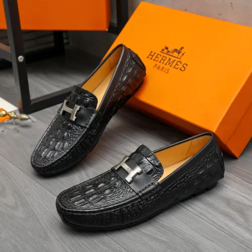Cheap Hermes Leather Shoes For Men #1416930 Replica Wholesale [$76.00 USD] [ITEM#1416930] on Replica Hermes Leather Shoes