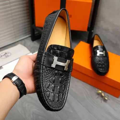 Cheap Hermes Leather Shoes For Men #1416930 Replica Wholesale [$76.00 USD] [ITEM#1416930] on Replica Hermes Leather Shoes