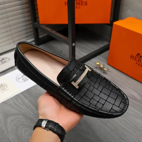 Cheap Hermes Leather Shoes For Men #1416937 Replica Wholesale [$76.00 USD] [ITEM#1416937] on Replica Hermes Leather Shoes
