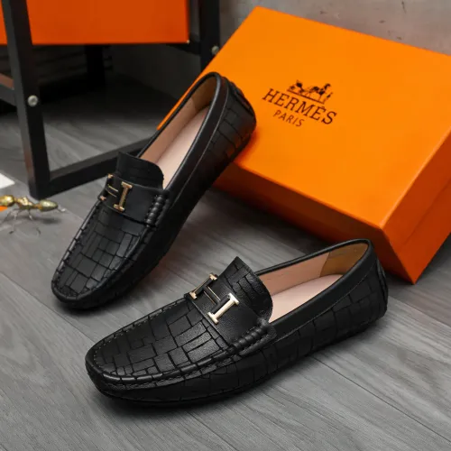 Cheap Hermes Leather Shoes For Men #1416938 Replica Wholesale [$76.00 USD] [ITEM#1416938] on Replica Hermes Leather Shoes