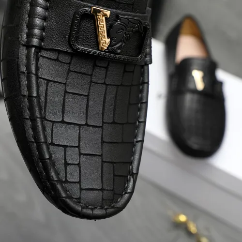 Cheap Versace Leather Shoes For Men #1416939 Replica Wholesale [$76.00 USD] [ITEM#1416939] on Replica Versace Leather Shoes