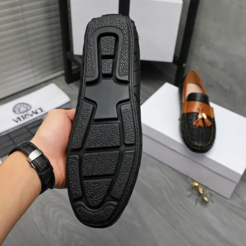 Cheap Versace Leather Shoes For Men #1416940 Replica Wholesale [$76.00 USD] [ITEM#1416940] on Replica Versace Leather Shoes