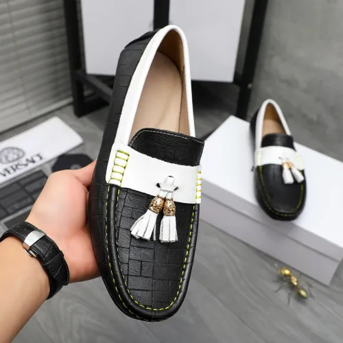 Cheap Versace Leather Shoes For Men #1416941 Replica Wholesale [$76.00 USD] [ITEM#1416941] on Replica Versace Leather Shoes