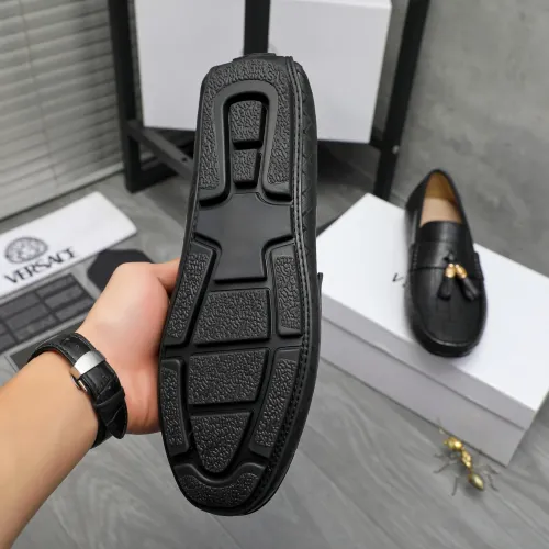 Cheap Versace Leather Shoes For Men #1416942 Replica Wholesale [$76.00 USD] [ITEM#1416942] on Replica Versace Leather Shoes