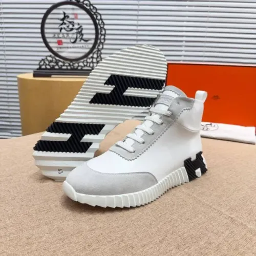 Cheap Hermes High Tops Shoes For Men #1416996 Replica Wholesale [$80.00 USD] [ITEM#1416996] on Replica Hermes High Tops Shoes