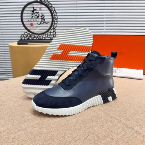 Cheap Hermes High Tops Shoes For Men #1416998 Replica Wholesale [$80.00 USD] [ITEM#1416998] on Replica Hermes High Tops Shoes
