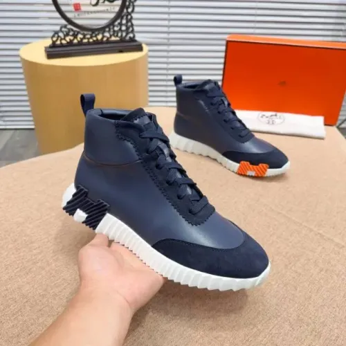 Cheap Hermes High Tops Shoes For Men #1416998 Replica Wholesale [$80.00 USD] [ITEM#1416998] on Replica Hermes High Tops Shoes