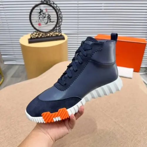 Cheap Hermes High Tops Shoes For Men #1416998 Replica Wholesale [$80.00 USD] [ITEM#1416998] on Replica Hermes High Tops Shoes