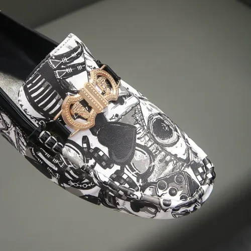 Cheap Versace Leather Shoes For Men #1417131 Replica Wholesale [$76.00 USD] [ITEM#1417131] on Replica Versace Leather Shoes