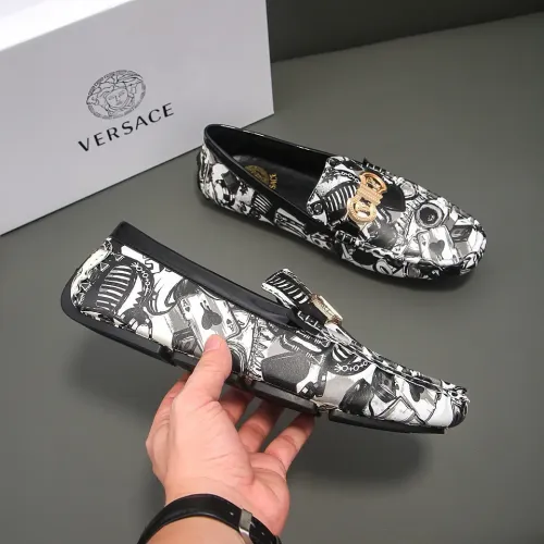 Cheap Versace Leather Shoes For Men #1417131 Replica Wholesale [$76.00 USD] [ITEM#1417131] on Replica Versace Leather Shoes
