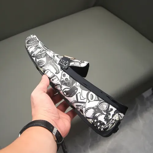 Cheap Versace Leather Shoes For Men #1417131 Replica Wholesale [$76.00 USD] [ITEM#1417131] on Replica Versace Leather Shoes