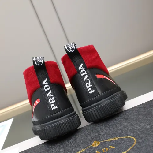 Cheap Prada High Top Shoes For Men #1417145 Replica Wholesale [$85.00 USD] [ITEM#1417145] on Replica Prada High Top Shoes