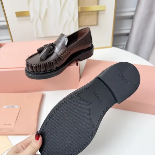 Cheap MIU MIU Leather Shoes For Women #1417426 Replica Wholesale [$108.00 USD] [ITEM#1417426] on Replica MIU MIU Leather Shoes