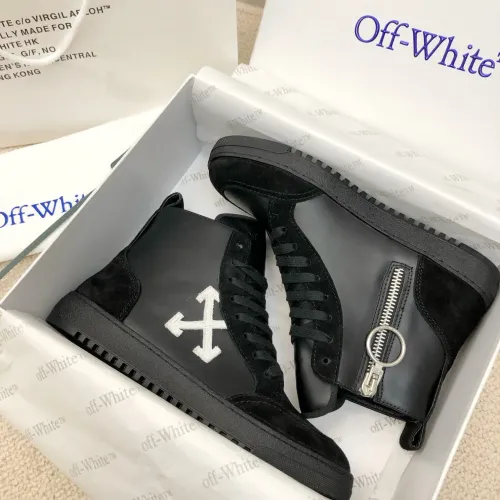 Cheap Off-White High Tops Shoes For Women #1417456 Replica Wholesale [$96.00 USD] [ITEM#1417456] on Replica Off-White High Tops Shoes