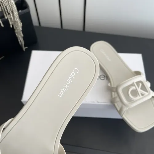 Cheap Calvin Klein CK Slippers For Women #1417477 Replica Wholesale [$64.00 USD] [ITEM#1417477] on Replica Calvin Klein CK Slippers