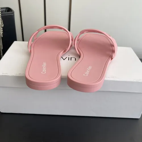 Cheap Calvin Klein CK Slippers For Women #1417478 Replica Wholesale [$64.00 USD] [ITEM#1417478] on Replica Calvin Klein CK Slippers