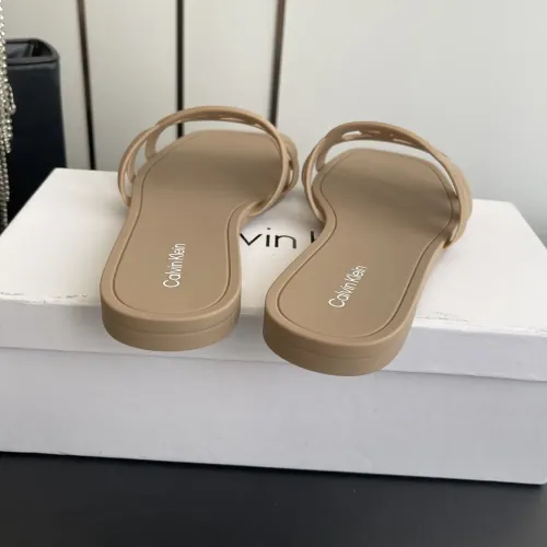 Cheap Calvin Klein CK Slippers For Women #1417479 Replica Wholesale [$64.00 USD] [ITEM#1417479] on Replica Calvin Klein CK Slippers