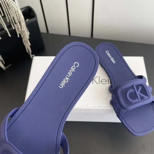 Cheap Calvin Klein CK Slippers For Women #1417481 Replica Wholesale [$64.00 USD] [ITEM#1417481] on Replica Calvin Klein CK Slippers