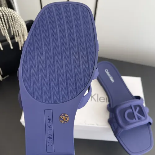 Cheap Calvin Klein CK Slippers For Women #1417481 Replica Wholesale [$64.00 USD] [ITEM#1417481] on Replica Calvin Klein CK Slippers