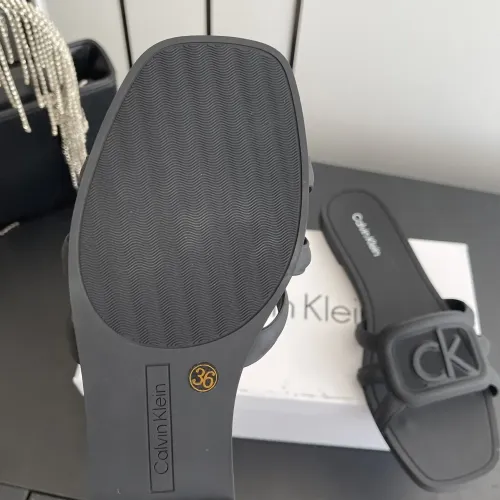 Cheap Calvin Klein CK Slippers For Women #1417482 Replica Wholesale [$64.00 USD] [ITEM#1417482] on Replica Calvin Klein CK Slippers