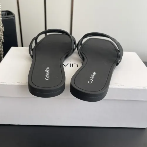 Cheap Calvin Klein CK Slippers For Women #1417482 Replica Wholesale [$64.00 USD] [ITEM#1417482] on Replica Calvin Klein CK Slippers