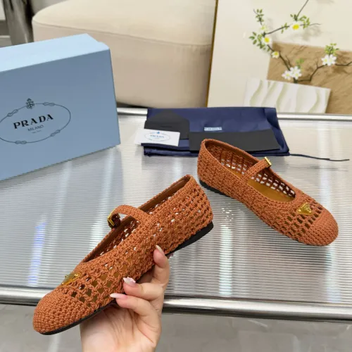 Cheap Prada Flat Shoes For Women #1417565 Replica Wholesale [$122.00 USD] [ITEM#1417565] on Replica Prada Flat Shoes