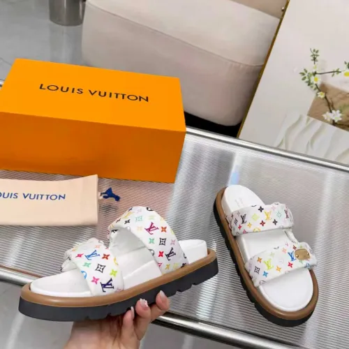 Cheap Louis Vuitton Slippers For Women #1417570 Replica Wholesale [$76.00 USD] [ITEM#1417570] on Replica Louis Vuitton Slippers