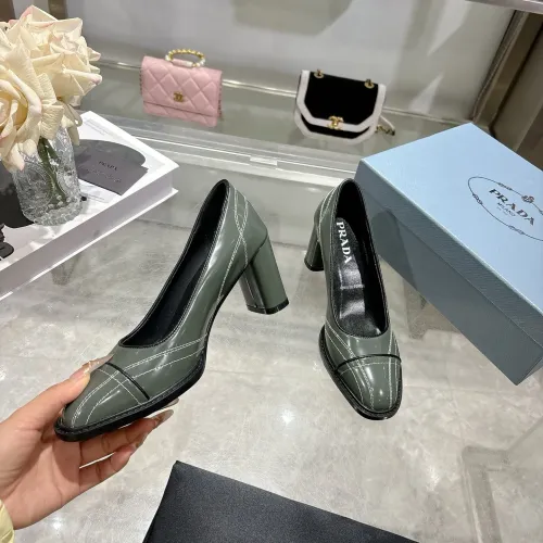 Cheap Prada High-heeled Shoes For Women #1417578 Replica Wholesale [$105.00 USD] [ITEM#1417578] on Replica Prada High-heeled Shoes
