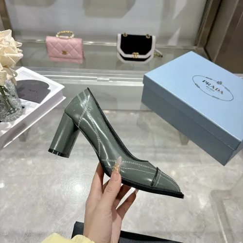 Cheap Prada High-heeled Shoes For Women #1417578 Replica Wholesale [$105.00 USD] [ITEM#1417578] on Replica Prada High-heeled Shoes