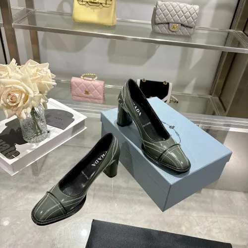 Cheap Prada High-heeled Shoes For Women #1417578 Replica Wholesale [$105.00 USD] [ITEM#1417578] on Replica Prada High-heeled Shoes