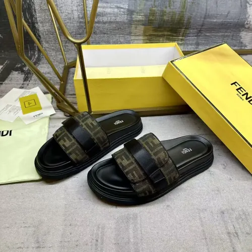 Cheap Fendi Slippers For Men #1417643 Replica Wholesale [$80.00 USD] [ITEM#1417643] on Replica Fendi Slippers