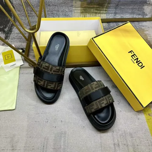Cheap Fendi Slippers For Men #1417643 Replica Wholesale [$80.00 USD] [ITEM#1417643] on Replica Fendi Slippers