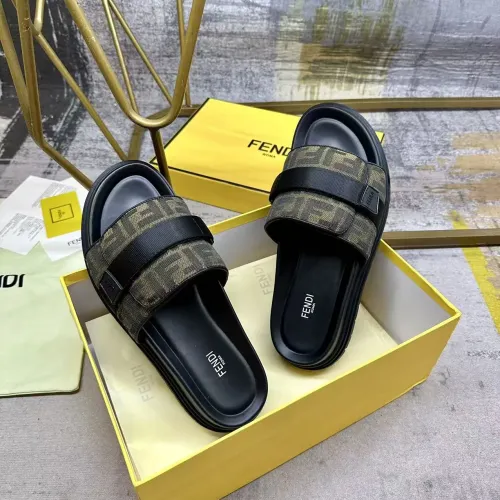 Cheap Fendi Slippers For Men #1417643 Replica Wholesale [$80.00 USD] [ITEM#1417643] on Replica Fendi Slippers