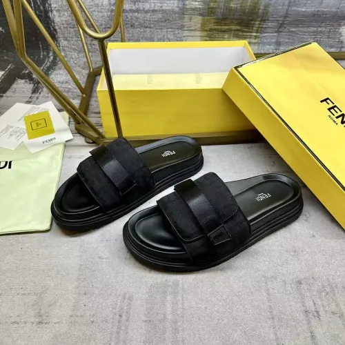 Cheap Fendi Slippers For Men #1417644 Replica Wholesale [$80.00 USD] [ITEM#1417644] on Replica Fendi Slippers