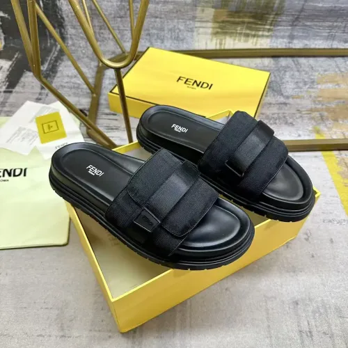 Cheap Fendi Slippers For Men #1417644 Replica Wholesale [$80.00 USD] [ITEM#1417644] on Replica Fendi Slippers