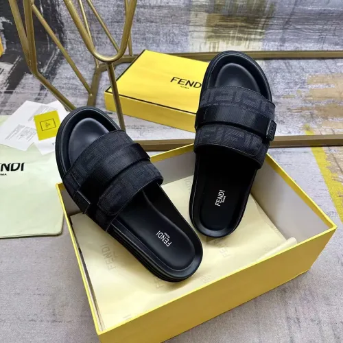 Cheap Fendi Slippers For Men #1417644 Replica Wholesale [$80.00 USD] [ITEM#1417644] on Replica Fendi Slippers