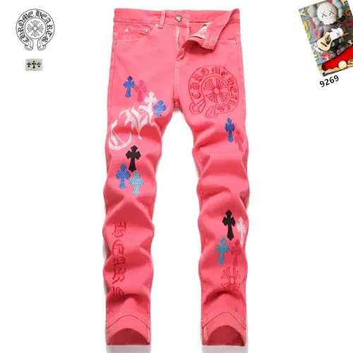 Cheap Chrome Hearts Jeans For Men #1417707 Replica Wholesale [$48.00 USD] [ITEM#1417707] on Replica Chrome Hearts Jeans