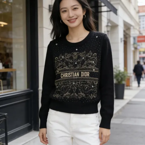 Cheap Christian Dior Sweaters Long Sleeved For Women #1417727 Replica Wholesale [$72.00 USD] [ITEM#1417727] on Replica Christian Dior Sweaters