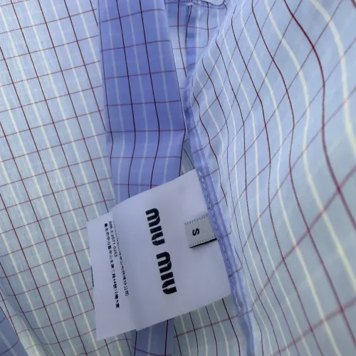 Cheap MIU MIU Shirts Long Sleeved For Women #1417729 Replica Wholesale [$82.00 USD] [ITEM#1417729] on Replica MIU MIU  Shirts