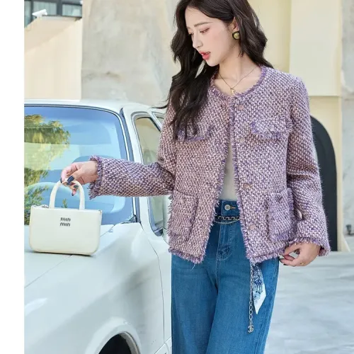 Cheap Chanel Coats Long Sleeved For Women #1417732 Replica Wholesale [$82.00 USD] [ITEM#1417732] on Replica Chanel Coats